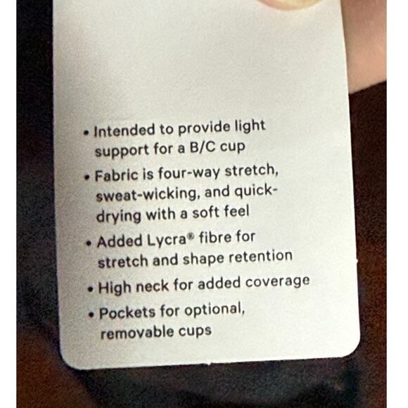 Lululemon Flow Y Wrap Front High Neck Bra Black LW2EJHS in RHEM Women Size 4 B/C - Picture 10 of 10